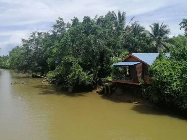 ขายถูกมากหรือหาผู้ร่วมลงทุน บ้านพร้อมที่ดินติดคลอง ติดถนนดำ