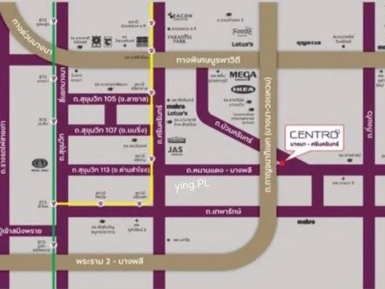 ให้เช่าบ้านเดี่ยว The Centro บางนา ใกล้ เมกา บางนา เพียง 4