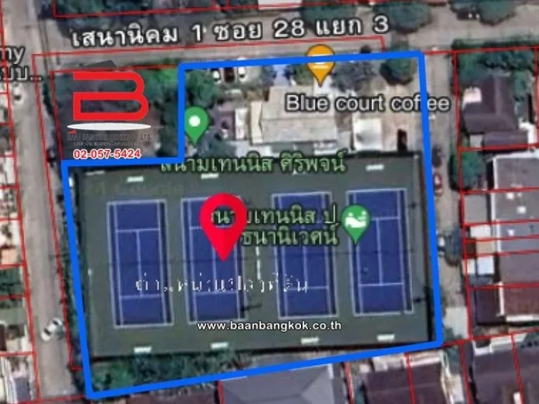 ที่ดินเปล่า ปธนานิเวศน์ เนื้อที่ 2-1-10 ไร่ เสนานิคม 1 ซอย