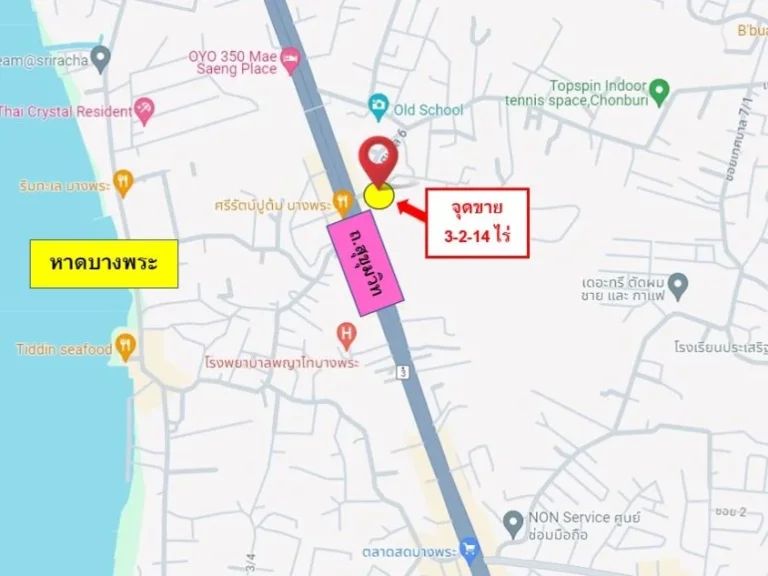 ขายที่ดินบางพระ ศรีราชา ใกล้ถสุขุมวิท 35 ไร่