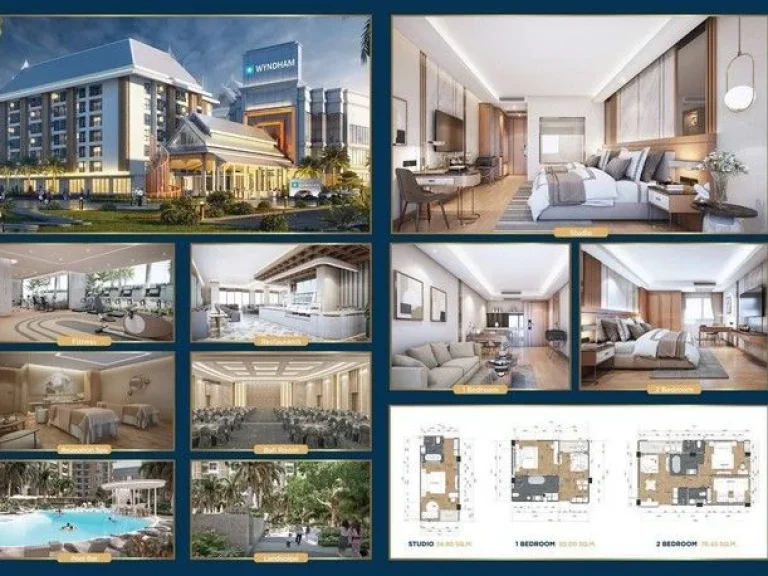 ขายห้องชุด WYNDHAM JOMTIEN PATTAYA ขนาดใหญ่ระดับ 5 ดาว