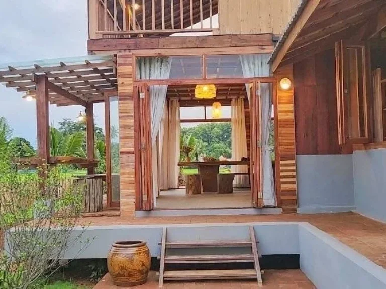 บ้านสวนบรรยากาศดี สไตล์รีสอร์ท น้ำดีดินดี วิวเขาวิวทุ่งนา 360