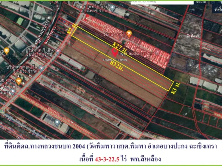 ขายที่ดินต่ำกว่าราคาตลาดมาก ติดทางหลวงชนบทหมายเลข 2004