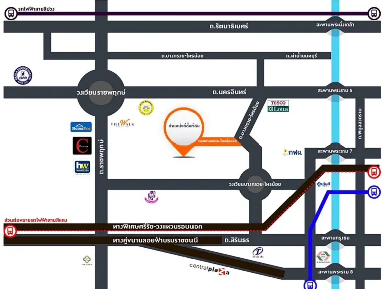 ขายที่ดิน บางกรวย ไทรน้อย ทำเลดี เดินทางสะดวก ติดคลองอ้อมนนท์