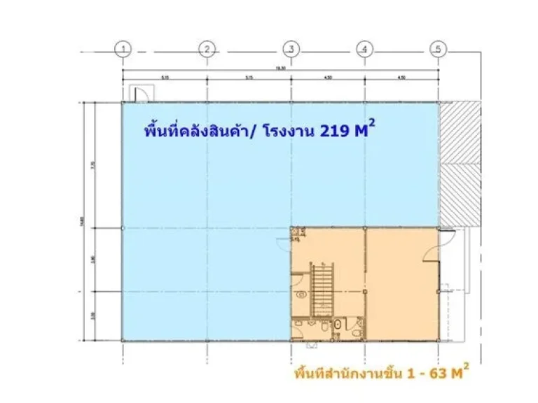 ให้เช่าโกดัง ขนาดรวม 708 ตารางเมตร พื้นที่ภายนอก 300m2