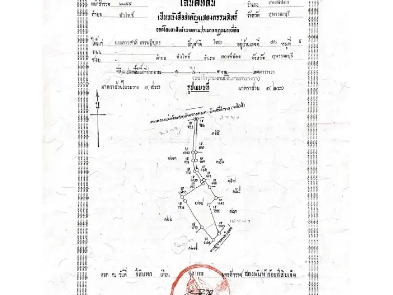 ที่ดินสวย ตหัวโพธิ์ อสองพี่น้อง จสุพรรณบุรี 1ไร่3งาน23ตรว