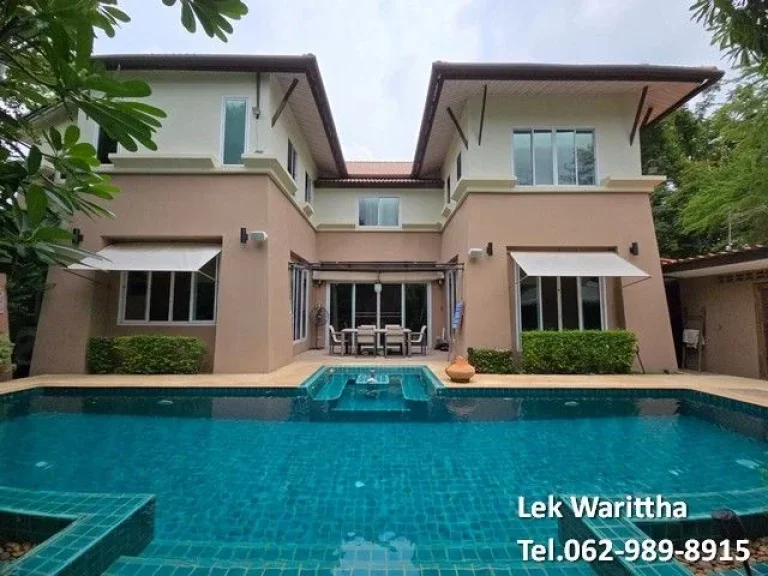 ขายด่วน บ้านเดี่ยวpool villa 2ชั้น หมู่บ้านกฤษณา สไตล์บาหลี