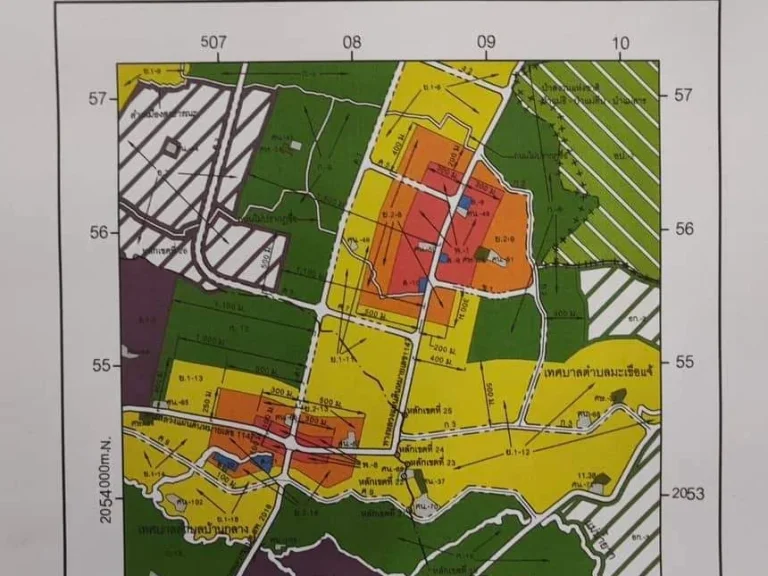 ขายที่ดินตำบลศรีบัวบานผังเมืองสีม่วงจังหวัดลำพูนพร้อมโอน