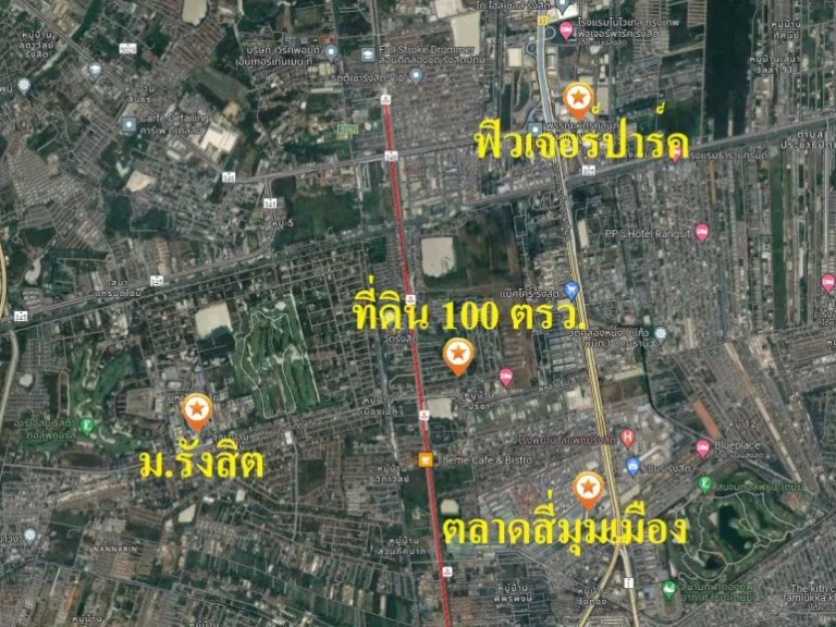 ขายที่ดินเปล่า 100 ตรว ทำเลสวย ติดสถานีรถไฟฟ้าหลักหก