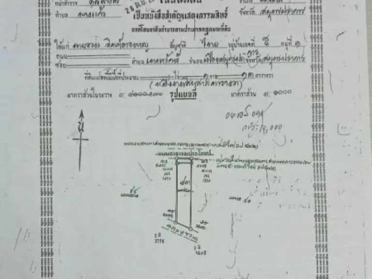 ขายด่วนที่ดิน ติดถนนหนามแดง ทำเลดี ราคา 275 ล้านบาท