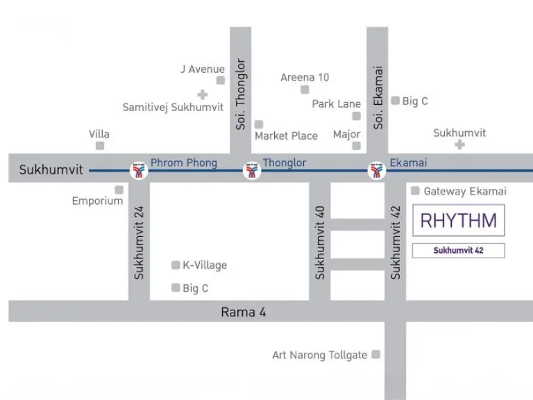 ขายคอนโด Rhythm สุขุมวิท 42 ชั้น 16 ขนาด 45 ตรม 1 ห้องนอน 1