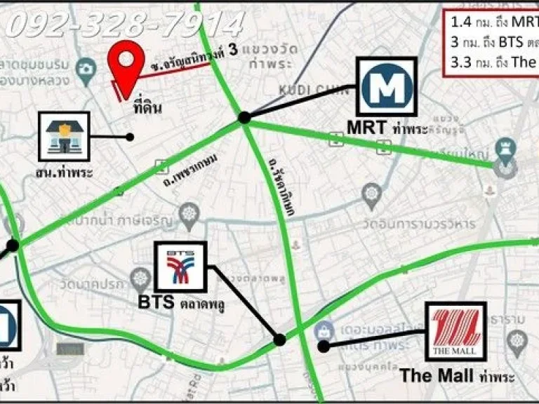 ขายที่ดิน จรัญสนิทวงศ์ ซอย 3 ขนาด 3-0-874 ไร่ ใกล้รถไฟฟ้า