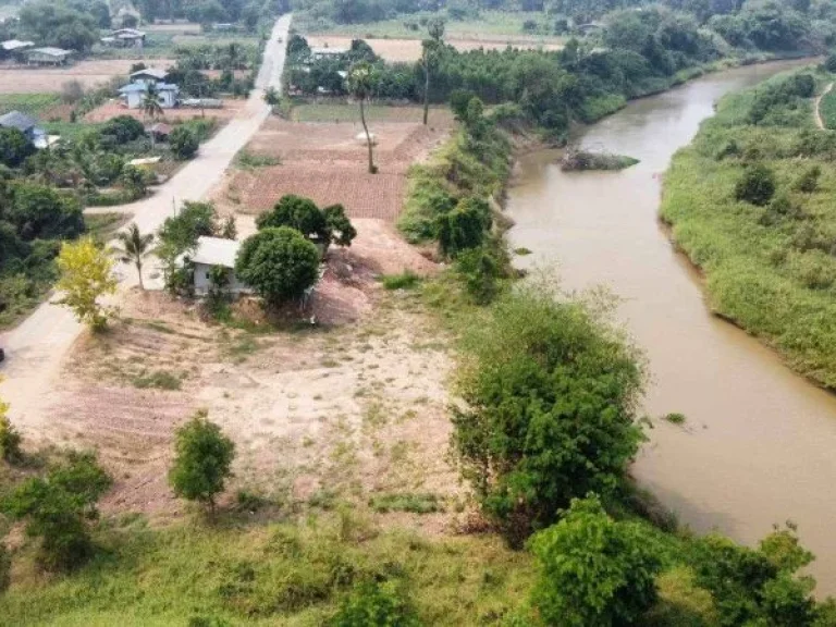 ขายที่ดินหลังติดแม่น้ำยม เนื้อที่ดิน 184ตรว หน้าติดถนนลาดยาง