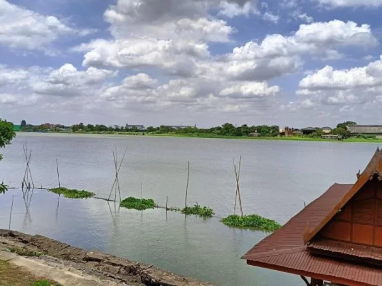 ขายบ้านเรือนไทยไม้สัก ติดแม่น้ำเจ้าพระยา อบางไทร