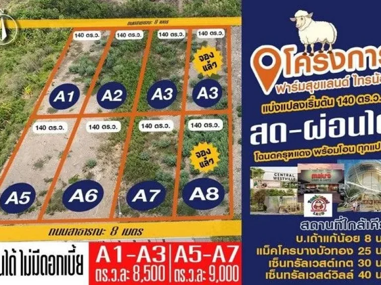 ที่ดินถมขายราคาถูก140 ตรวราคา 890000 ติดถนนสาธารณะกว้าง8ม