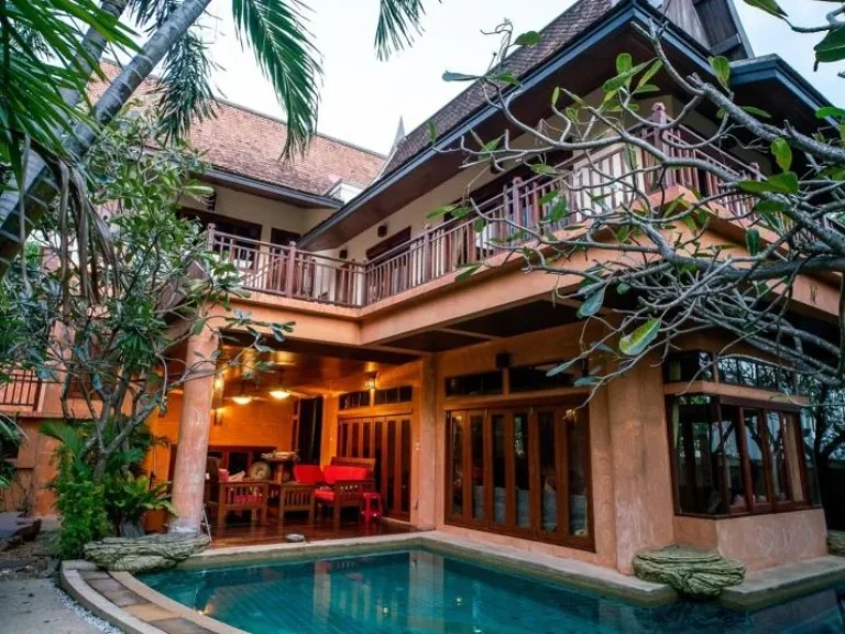 บ้านpoolvilla ดาราวดีพัทยา ตนาจอมเทียน เดินลงทะเลได้