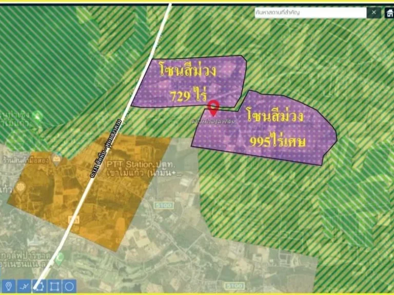 ขายที่ดินต่ำกว่าราคาตลาด ที่ดินผังสีม่วงลาย ติดถนน 331