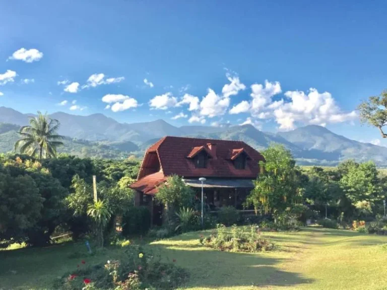 ขายที่ดินพร้อมบ้านพักคนงานติดลำธารวิวดอยอำเภอฝางเชียงใหม่