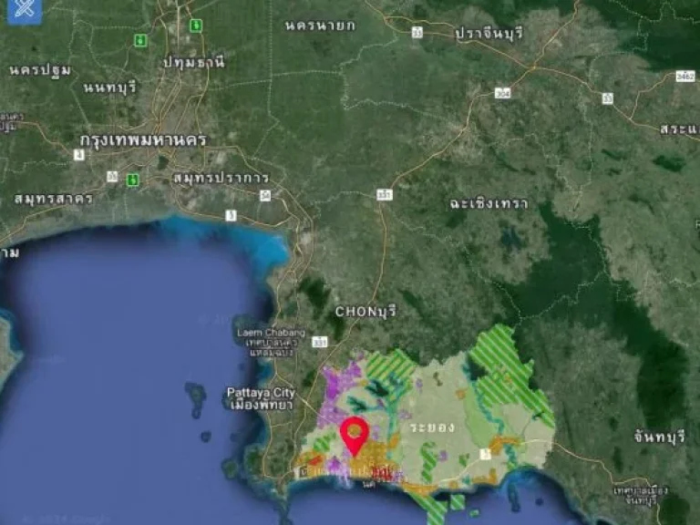 ประกาศขายที่ดิน เขตพื้นที่เทศบาลมาบตราพุด ผังที่ดินสีเหลือง