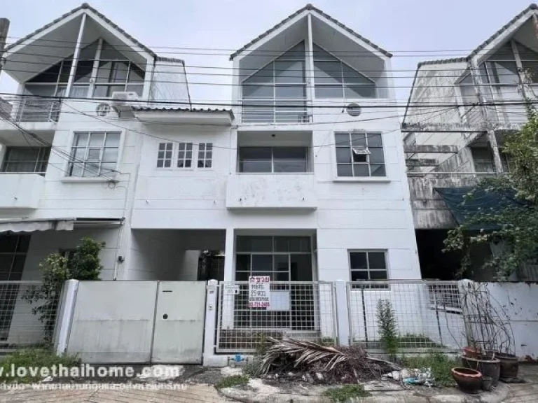 ขายทาวน์โฮม 3 ชั้น หมู่บ้านเมืองทอง โครงการ5 ถนนบอนด์สตรีท