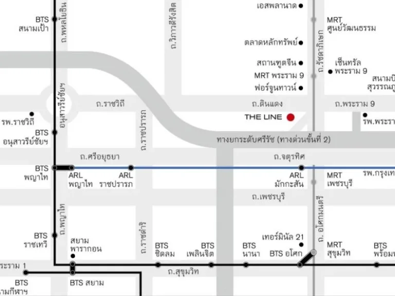 The Line Asoke Ratchada แยกพระราม 9 เยื้องตึก G Tower