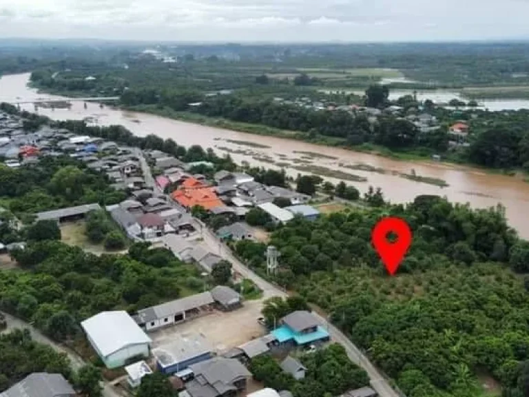 ขายที่ดินติดแม่น้ำปิงบ้านสบเตี๊ยะจอมทองติดถนนติดน้ำโฉนด