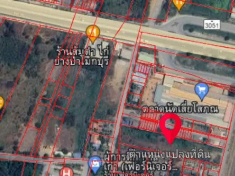 ขาย ที่ดิน ทำเลดีอยู่ในเมือง หน้าโรงพยาบาลป่าโมก 3 ไร่ 1 งาน