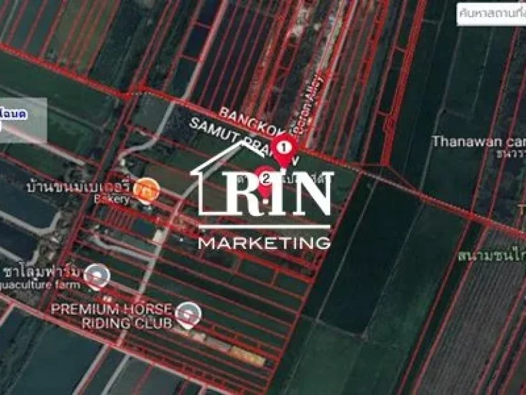 ขายที่ดินเปล่า สมุทรปราการ เนื้อที่ 42 ไร่ ติดถนนคอนกรีต