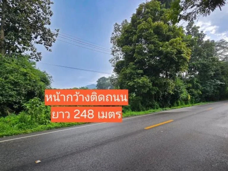 ขายที่ดินติดถนนใหญ่เชียงใหม่-พร้าว หน้ากว้าง 248 มครุฑแดง