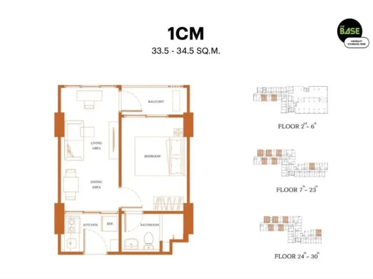 ขายคอนโด The Base Height Chiang Mai โครงการใหม่ของแสนสิริ