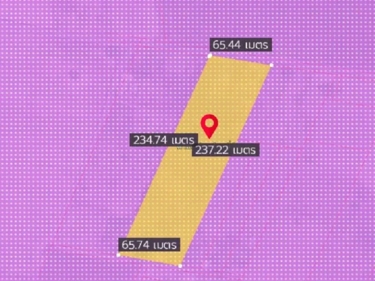 ขายที่ดินสีม่วงลายแปลงยาวเนื้อที่ 9 ไร่ หลังนิคมเกตเวย์