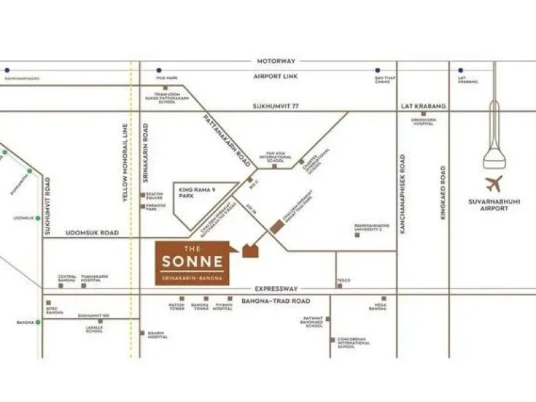 ให้เช่าบ้านแฝด 3 ชั้น โครงการ The Sonne ศรีนครินทร์-บางนา AP