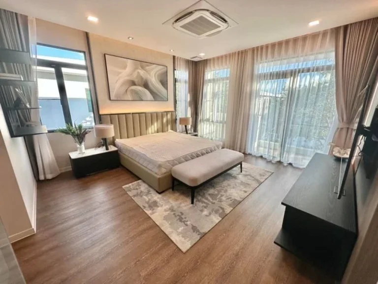 ให้เช่าบ้านเดี่ยว มัณฑนา กม15 ติดสโมสร Fully Furnished