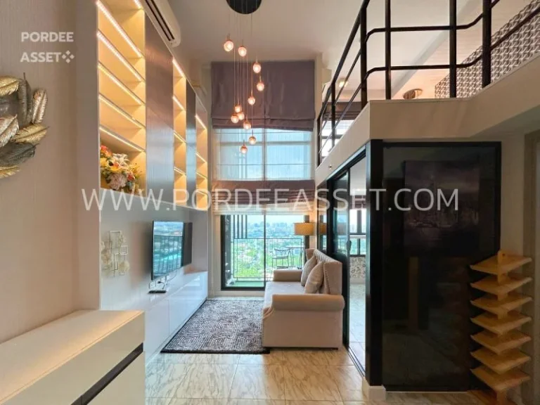 คอนโดหรู ราคาถูก IDEO New Rama9 ห้อง Duplex 52 ตรม