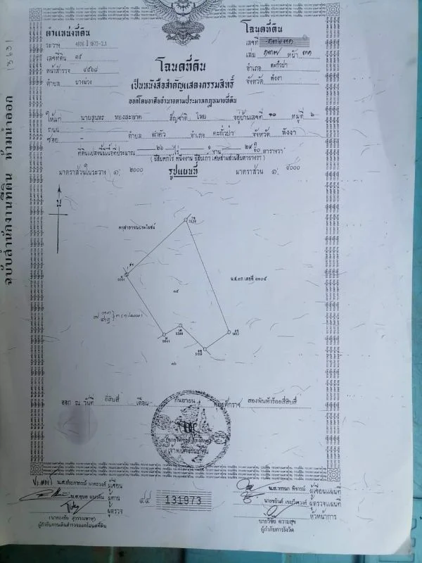 ขายที่ดิน 46 ไร่ 1 งาน 95 ตรว. ต.บางม่วง อ.ตะกั่วป่า จ.พังงา