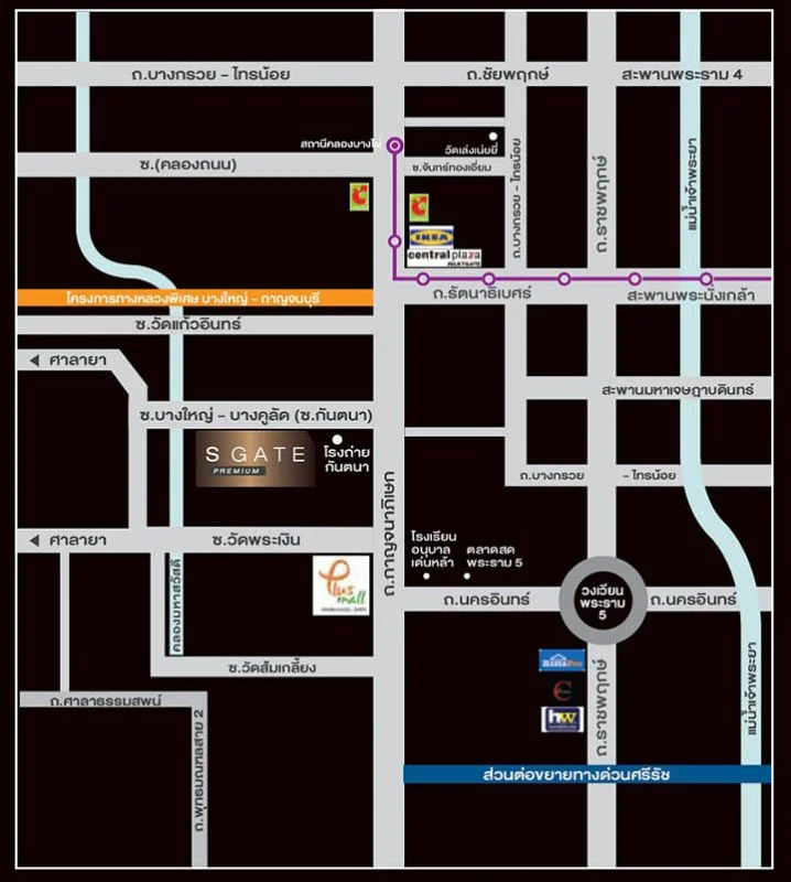 ขายบ้านแฝด เอสเกต พรีเมี่ยม กาญจนาภิเษก ซอยกันตนา ขนาด 40.5