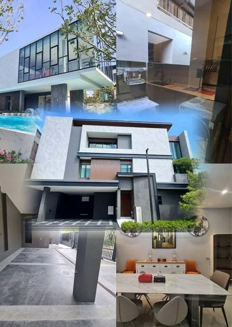 เซ็นทรัลอีสต์วิวล์ .คฤหาสน์ Pool villa 3ชั้น รร.นานาชาตินีวา