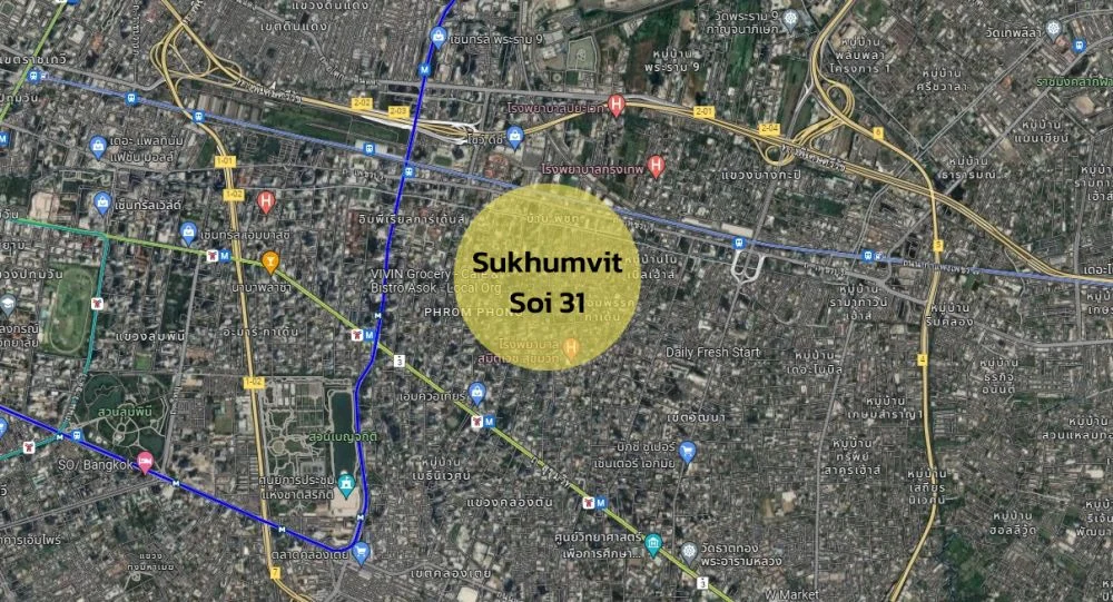 ขายที่ดินย่านสุขุมวิท ซอย 31 ราคาดี แปลงเด็ด ใกล้สถานีรถไฟฟ้า