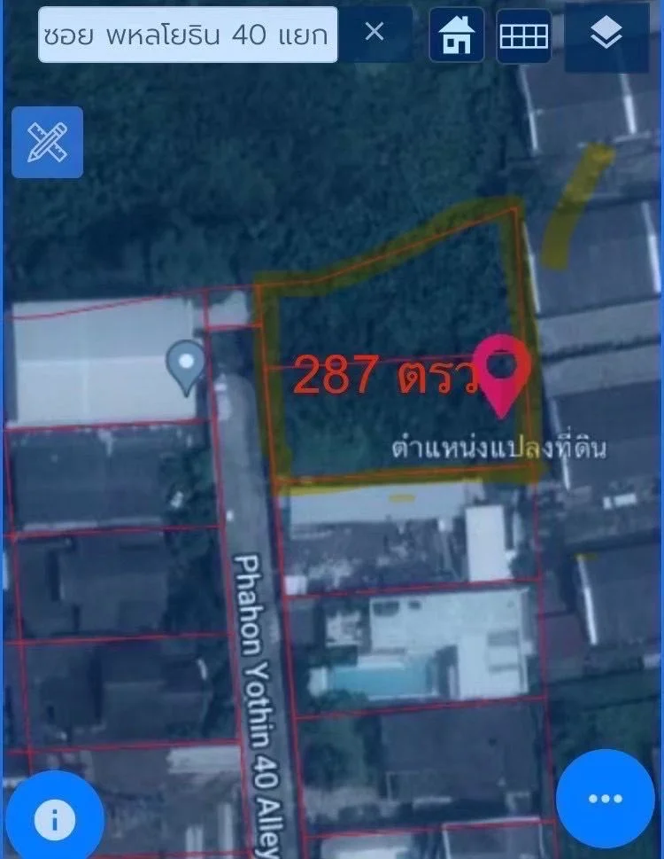 ให้เช่าพหลโยธิน 40 แยก 9 เนื้อที่ 278 ตรว ค่าเช่า 35,000