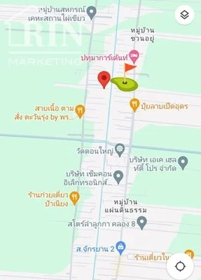 ขายที่ดิน 100 วา.ลำลูกกกา ค.8 ปทุมธานี หลังวัดดอนใหญ่