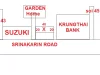 ที่ดินเปล่า 200 วา 20เมตรจากถนนศรีนครินทร์ระห่วางซอย43-45 สนใจTEL080-291-3291092-823-6199