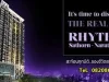 RHYTHM Sathorn-Narathiwas Condo for rent from BTS Chongnonsri 400 Meter Walk 1 bedroom 1 bathroom 1 Kitchen with Balcony