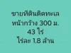 ขาย ที่ดินติดทะเล ผืนใหญ่ โฉนดเดียว 43 ไร่ หน้ากว้าง กว้างมาก 300 เมตร