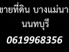 ขายที่ดิน บางแม่นาง นนทบุรี 0619968356 aec2563gmailcom